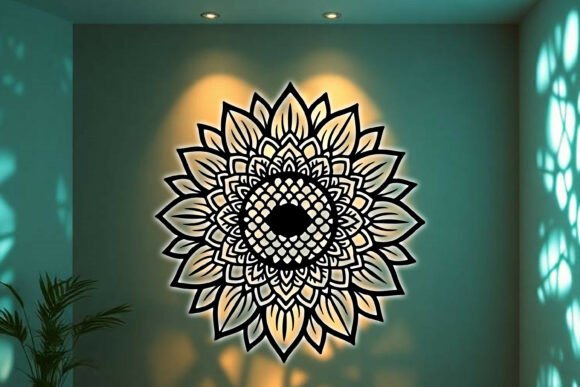 Download Laser Cut Mandala Wall Art SVG Sign - Mandala wall art Collection