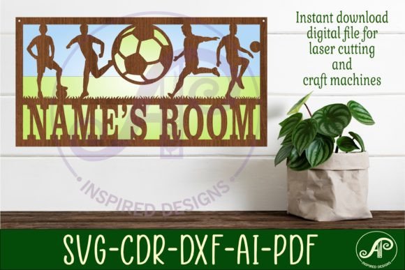 Download Soccer Male Player Scene Name Sign SVG - Soccer Collection