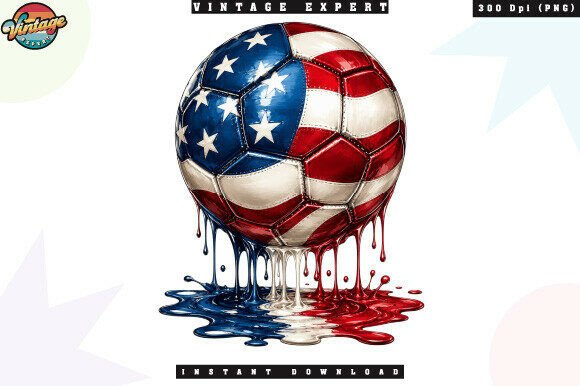 Download American Flag Soccer Ball PNG - Soccer Collection