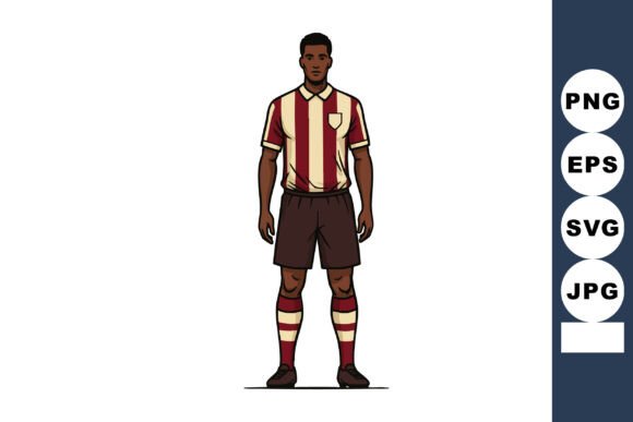 Download Male Soccer Player Standing Wearing Maro - Soccer Collection