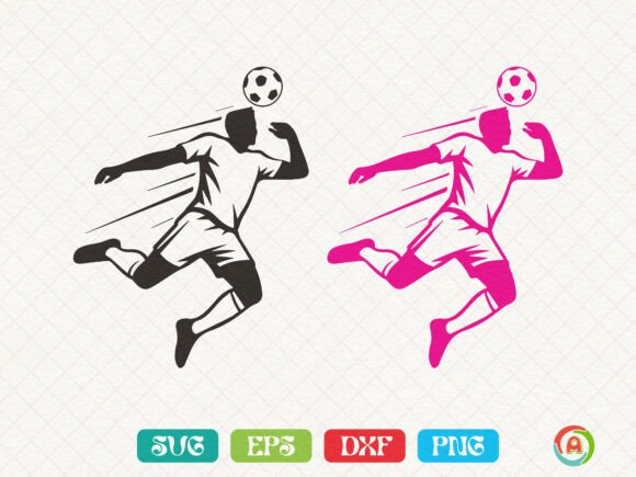 Download Male Soccer Player Jumping to Head the Ball - Soccer Collection