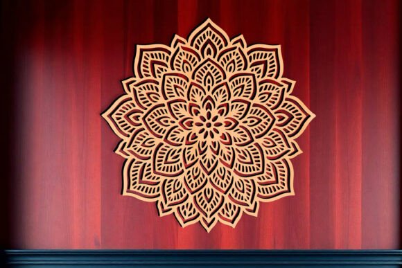 Download Laser Cut Mandala Wall Art SVG Sign - Mandala wall art Collection