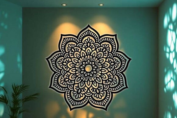 Download Laser Cut Mandala Wall Art SVG Sign - Mandala wall art Collection
