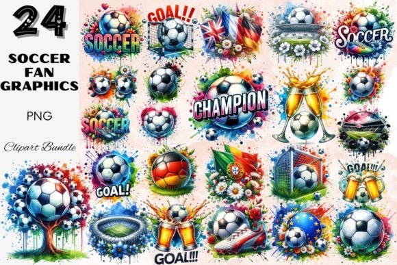 Download Soccer Fan Graphics Clipart Football Set - Soccer Collection