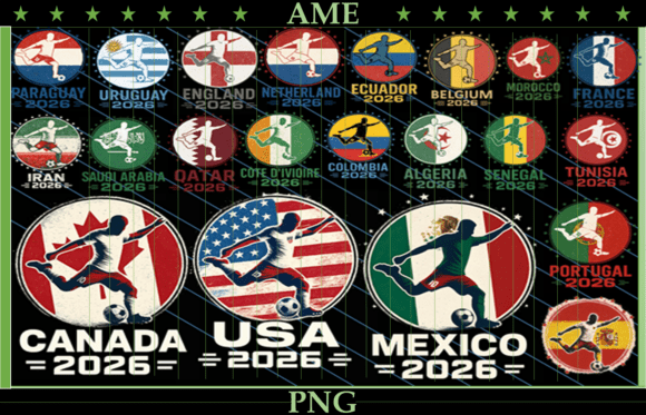 Download World Soccer 2026 Teams PNG Bundle 42 - Soccer Collection