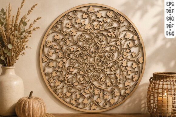 Download Floral Vine Mandala Wall Art SVG - Mandala wall art Collection