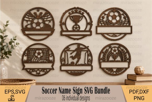 Download Soccer Name Sign SVG Bundle - Soccer Collection