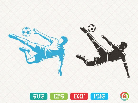Download Male Soccer Player Performing a Bicycle Kick - Soccer Collection