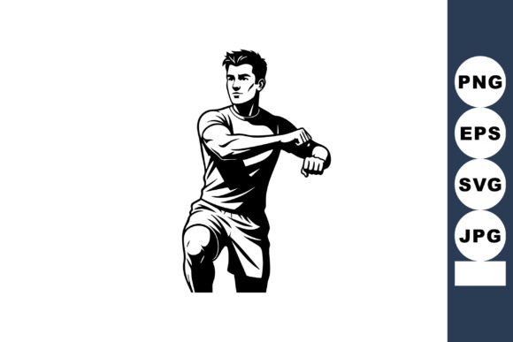 Download Male Soccer Player in Action Kicking Bal - Soccer Collection